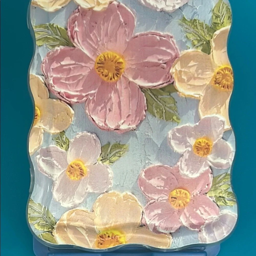 Floral iPhone Case IPhone 14Pro with Pink and Yellow Flowers
